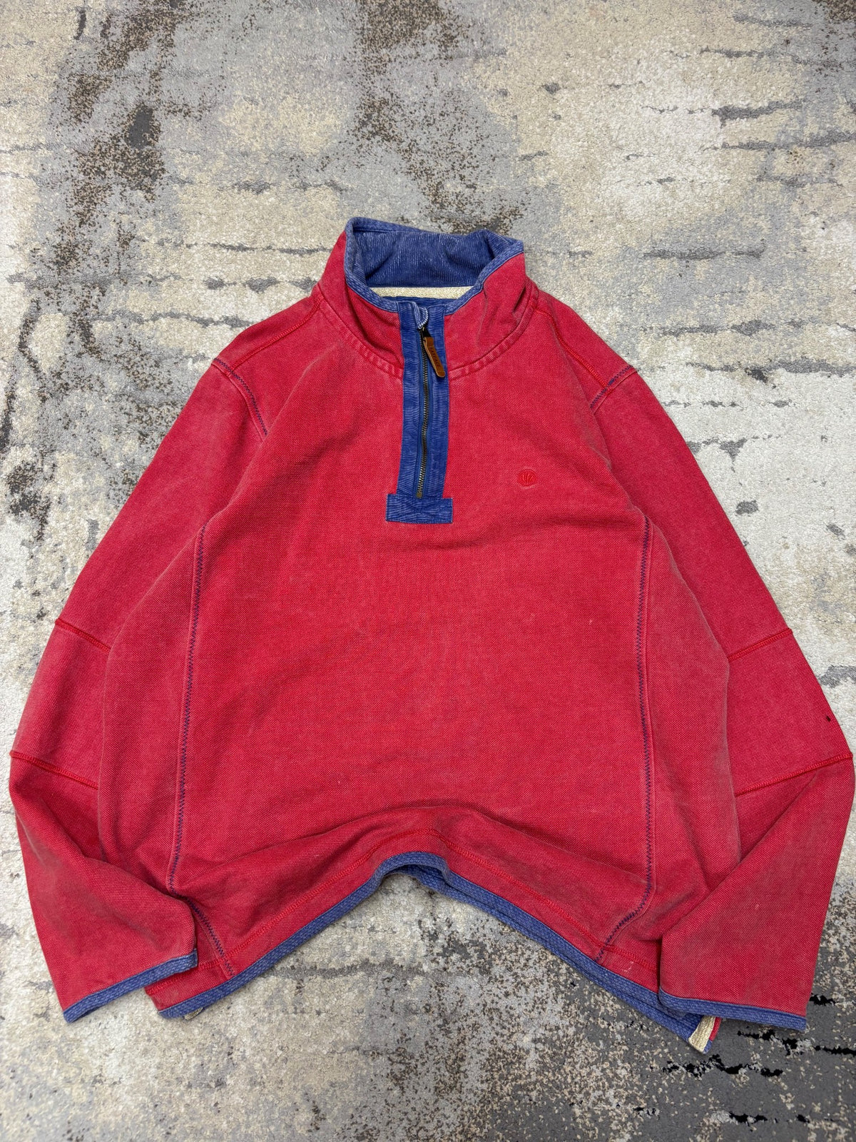 FatFace Bluza vintage Fat Face haft logo, męskie w dobrym stanie rozmiar XL, widok z przodu