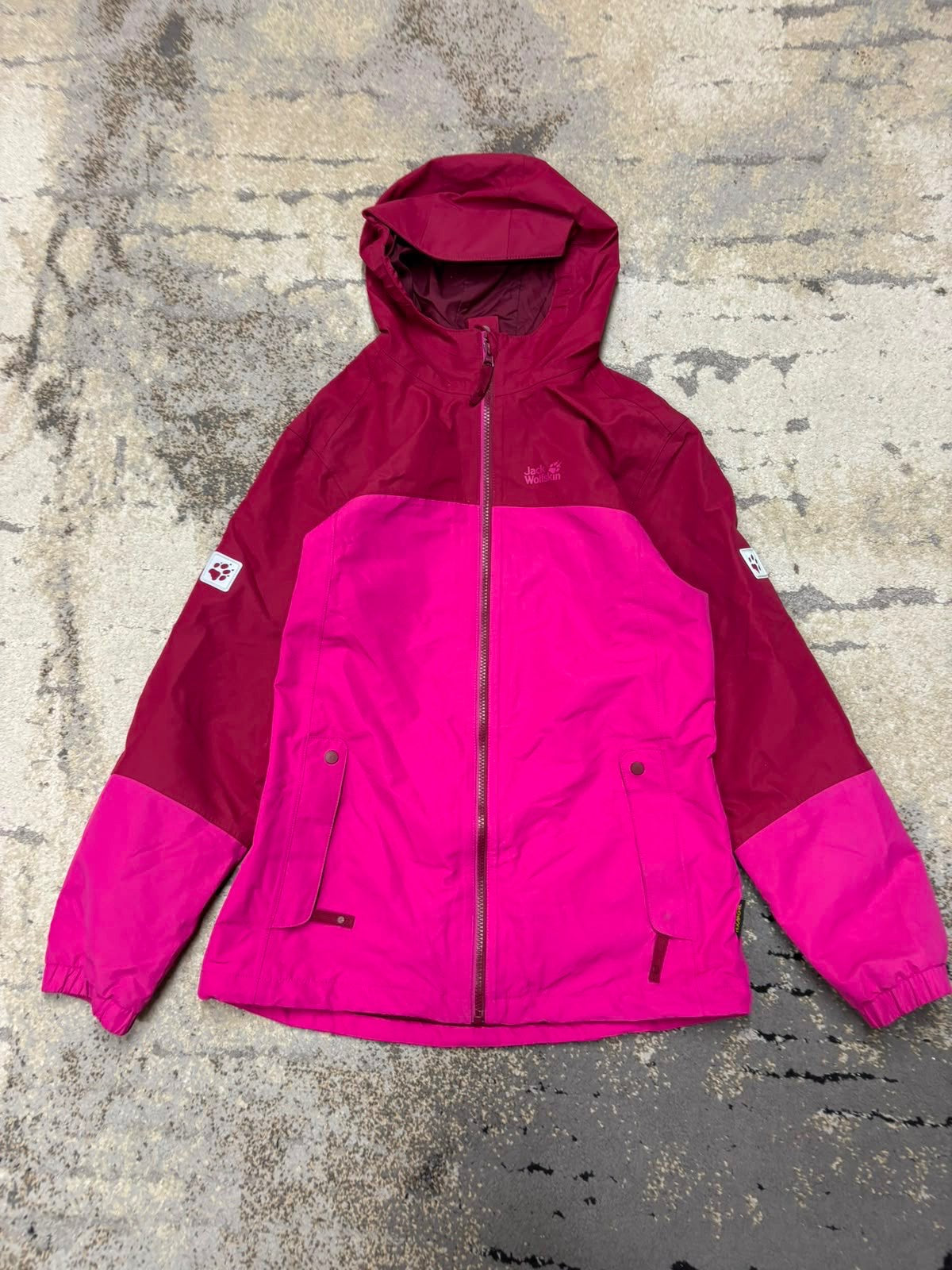 Kurtka Jack Wolfskin wiatrówka outdoor, damskie w bardzo dobrym stanie rozmiar S, widok z przodu