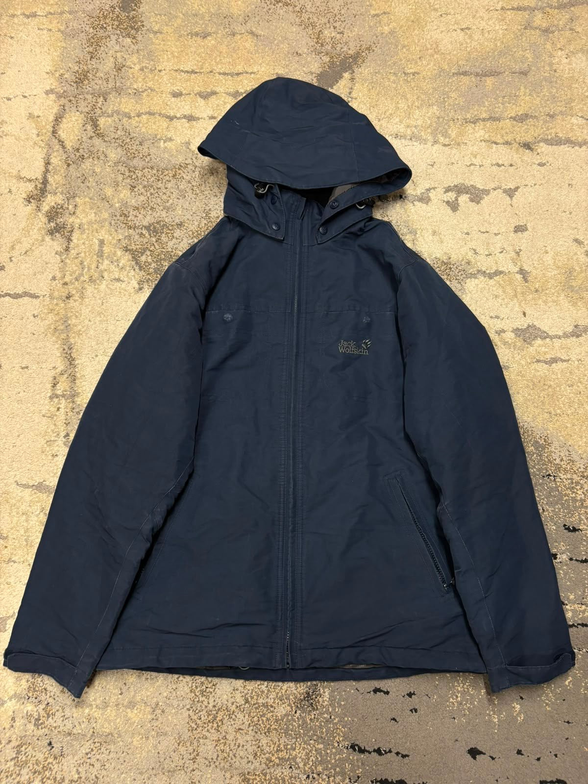 Kurtka wiatrówka Jack Wolfskin membrana, męskie w bardzo dobrym stanie rozmiar S, widok z przodu