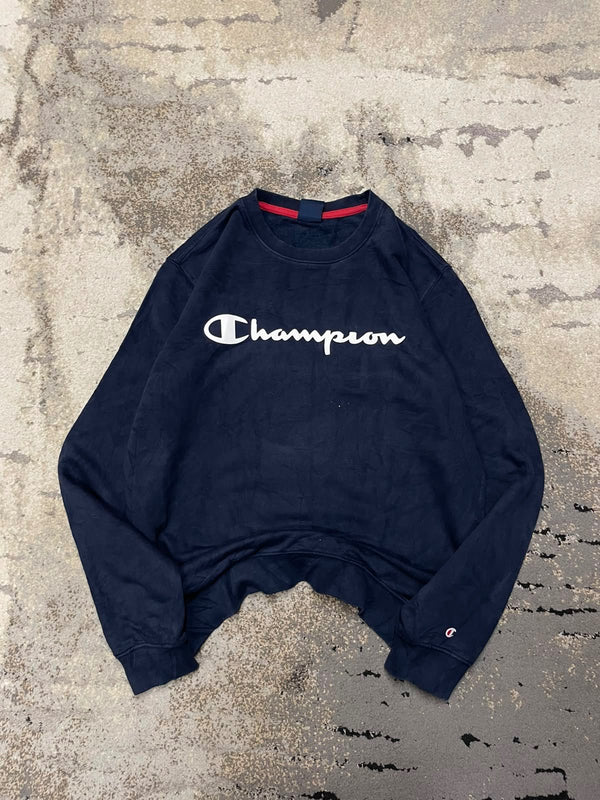 Bluza Champion crevneck, damskie w bardzo dobrym stanie rozmiar L, widok z przodu