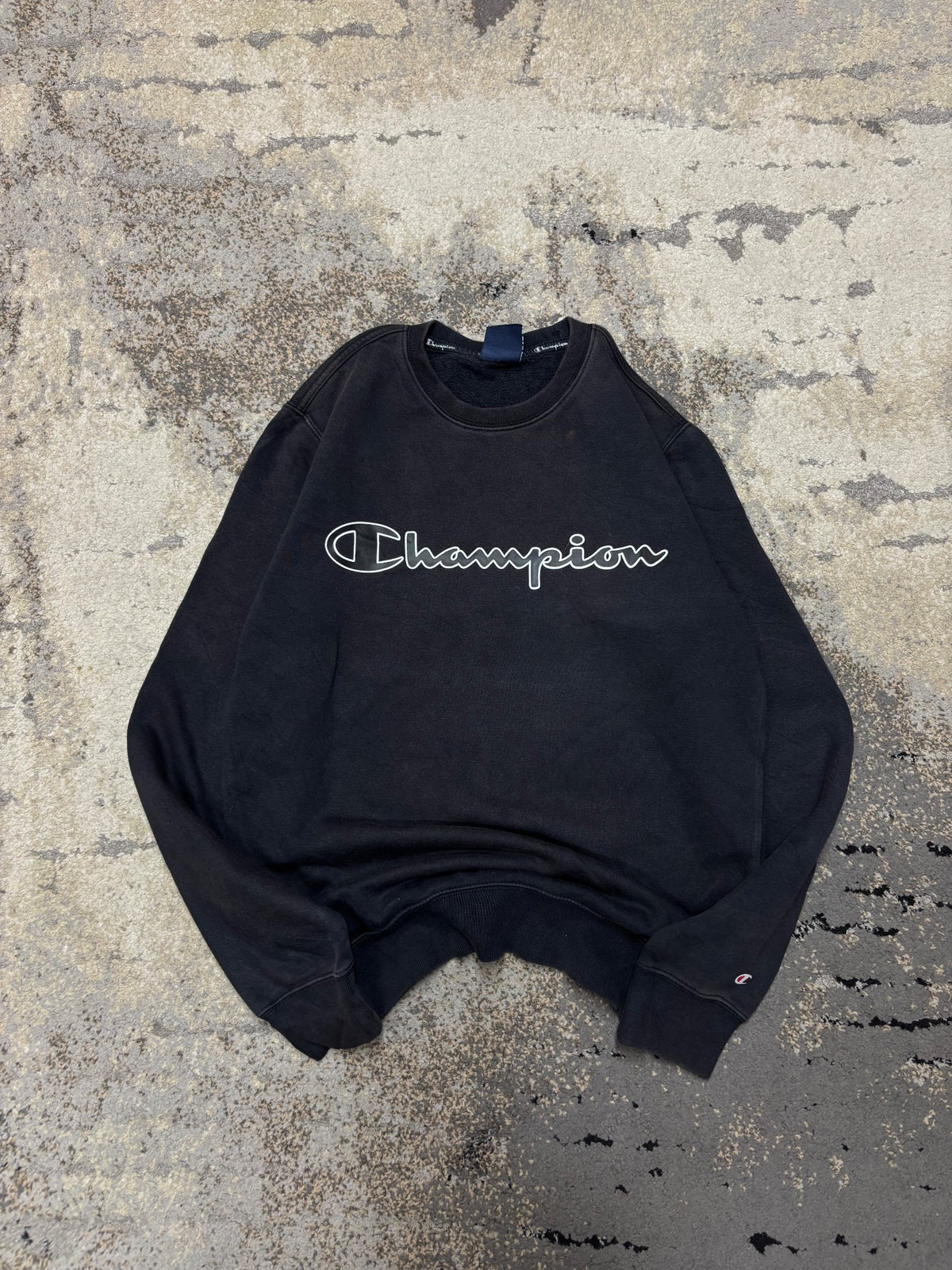Bluza Champion crevneck, męskie w bardzo dobrym stanie rozmiar XS, detal