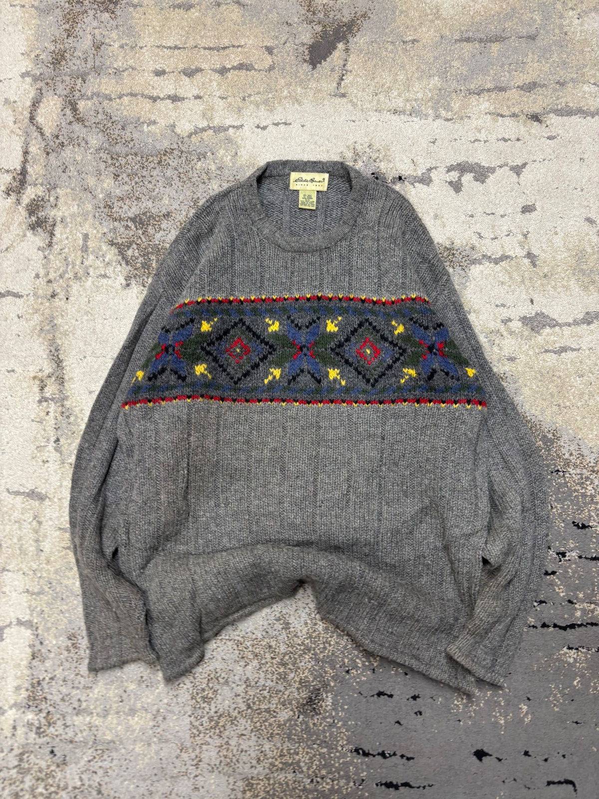 Japan Style Sweterek vintage retro y2k, męskie w bardzo dobrym stanie rozmiar M, detal