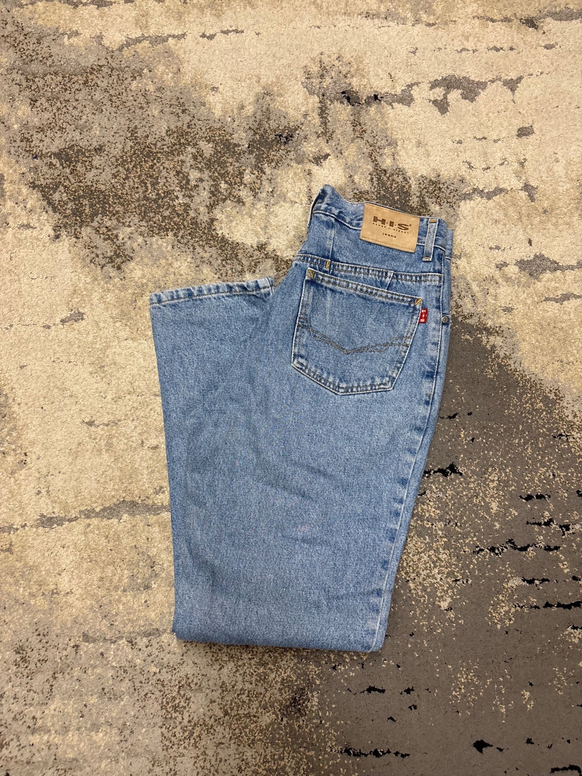 Japan Style Jeansy vintage retro y2k HiS, damskie w bardzo dobrym stanie rozmiar M, detal