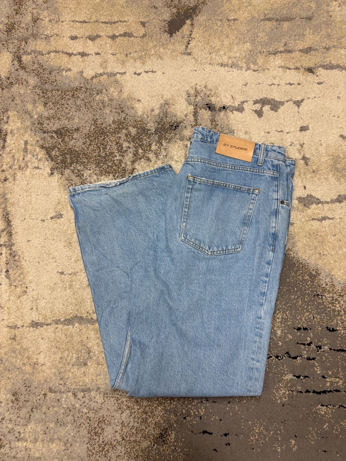 Japan Style Jeansy vintage retro y2k, męskie w bardzo dobrym stanie rozmiar XL, detal