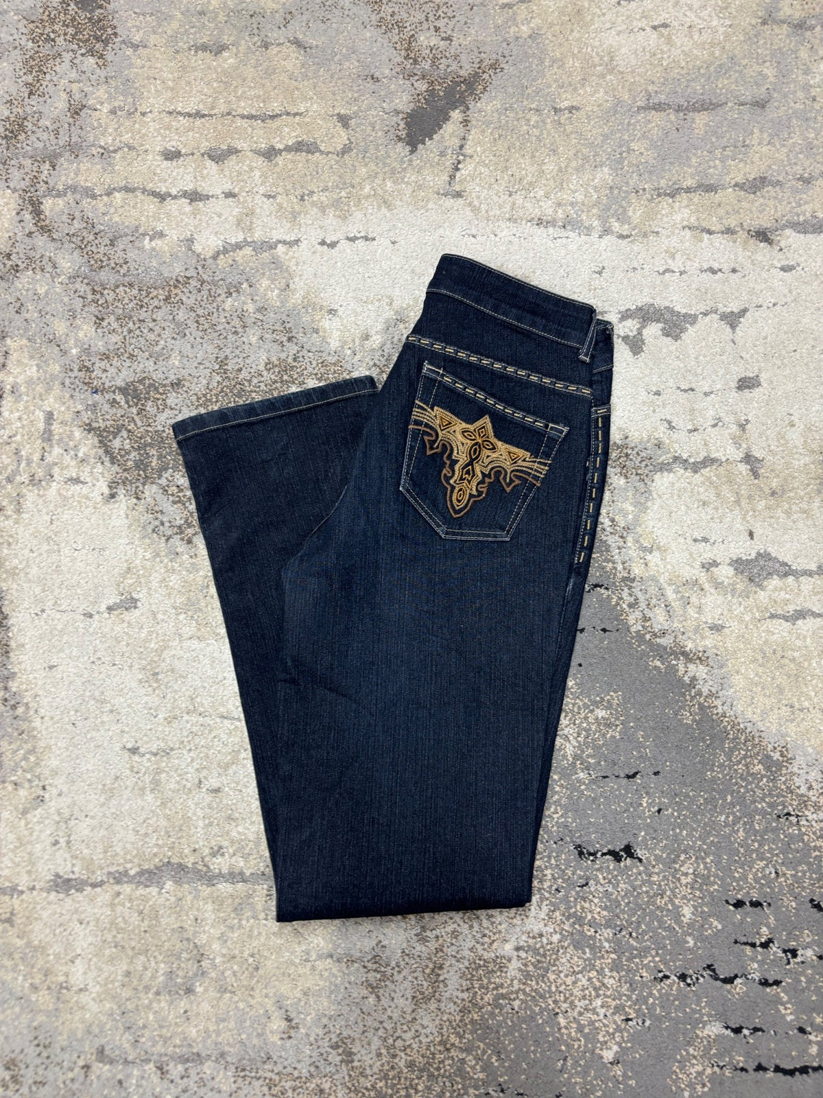 Japan Style Jeansy vintage retro y2k, damskie w bardzo dobrym stanie rozmiar M, detal