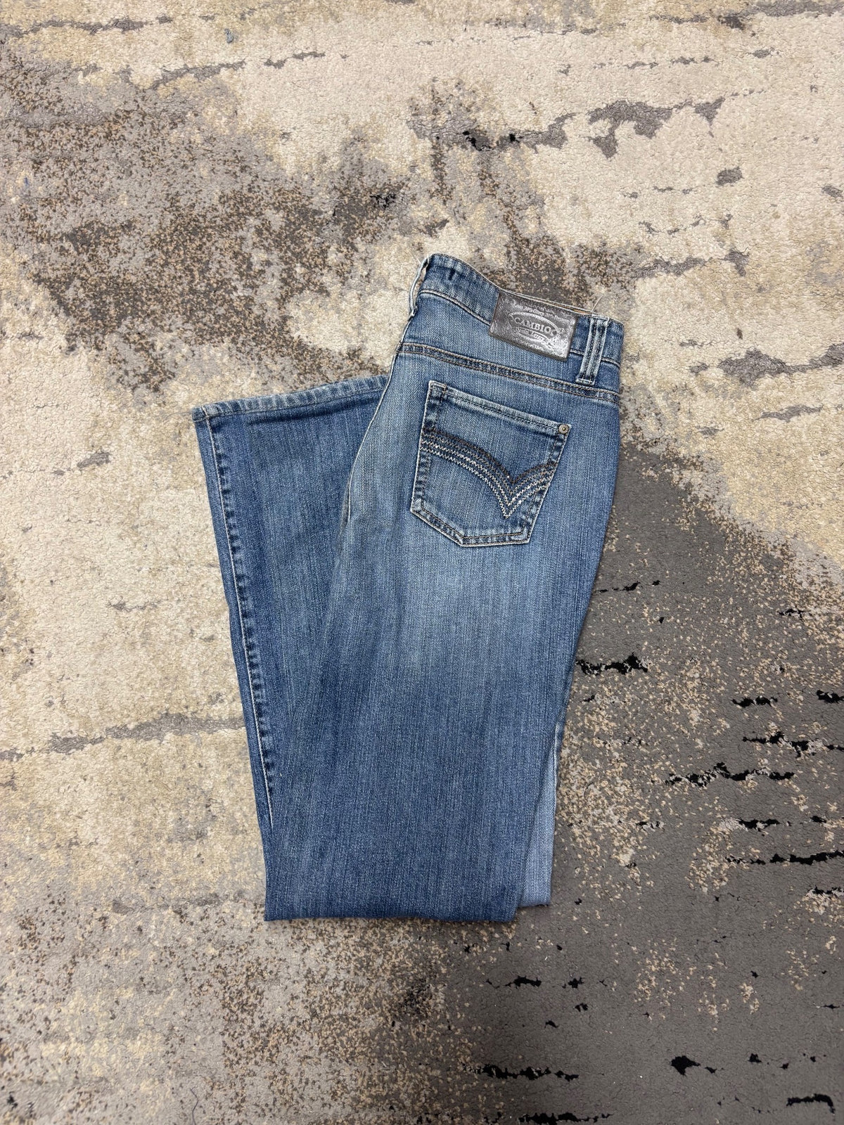 Japan Style Jeansy vintage retro y2k, damskie w bardzo dobrym stanie rozmiar M, widok z tyłu