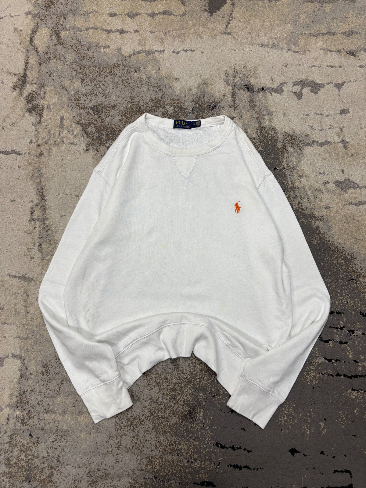 RALPH Ralph Lauren Bluza Ralph Lauren crevneck, męskie w dobrym stanie rozmiar L, widok z przodu