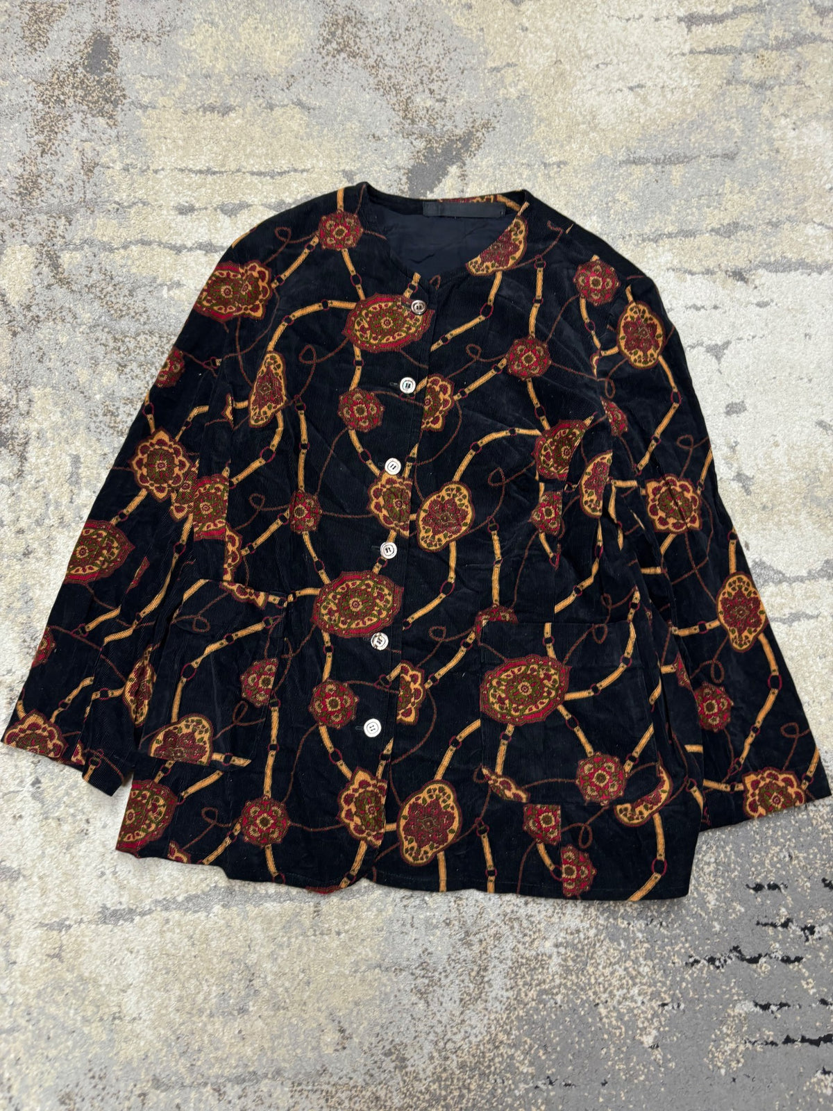 Japan Style Żakiet damski vintage, damskie w bardzo dobrym stanie rozmiar L, widok z przodu