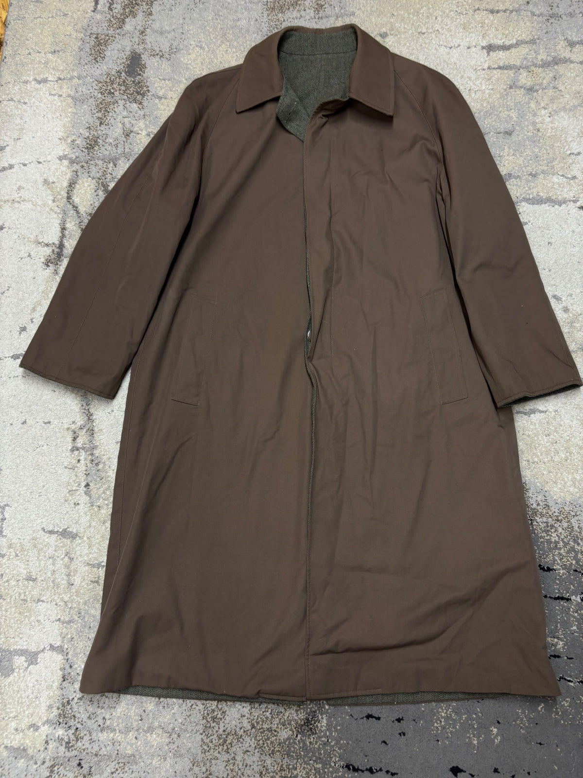 Japan Style Płaszcz vintage długi, damskie w bardzo dobrym stanie rozmiar L, widok z przodu