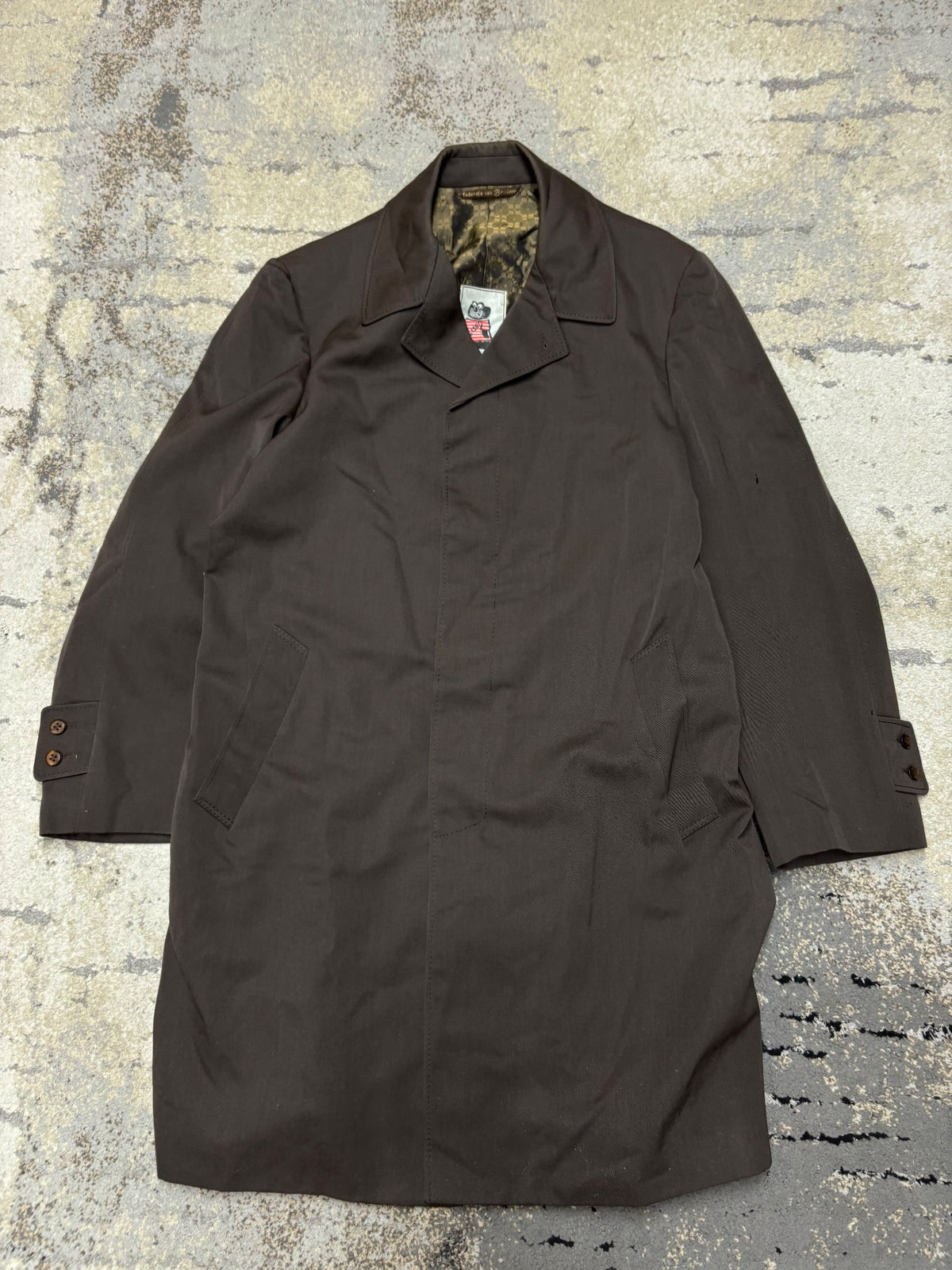 Japan Style Płaszcz vintage długi, damskie w dobrym stanie rozmiar L, widok z przodu