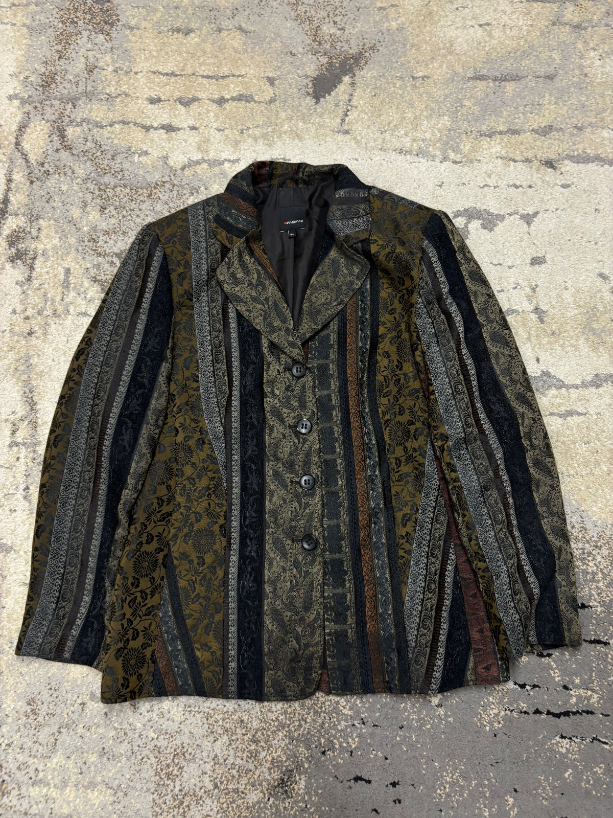 Marynarka vintage japan style, damskie w bardzo dobrym stanie rozmiar XXL, widok z przodu