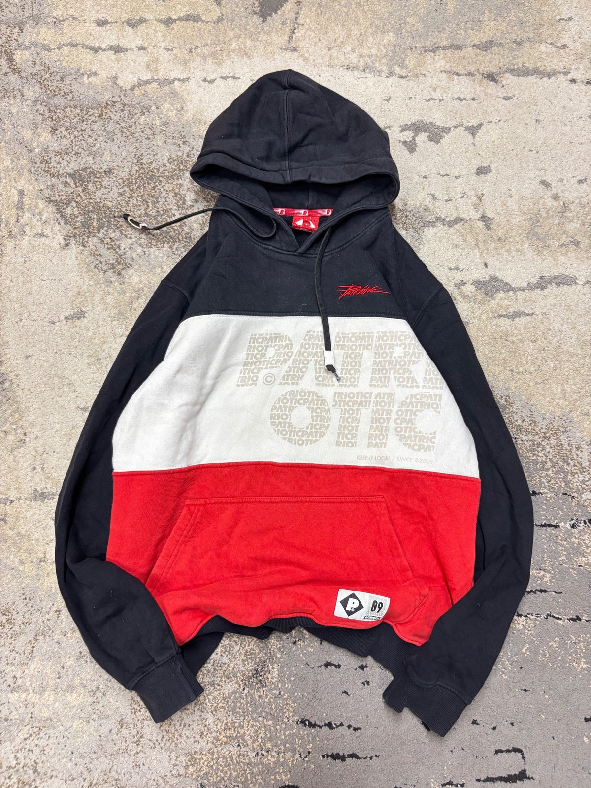 Japan Style Bluza vintage retro y2k Patriotic, męskie w bardzo dobrym stanie rozmiar L, widok z przodu