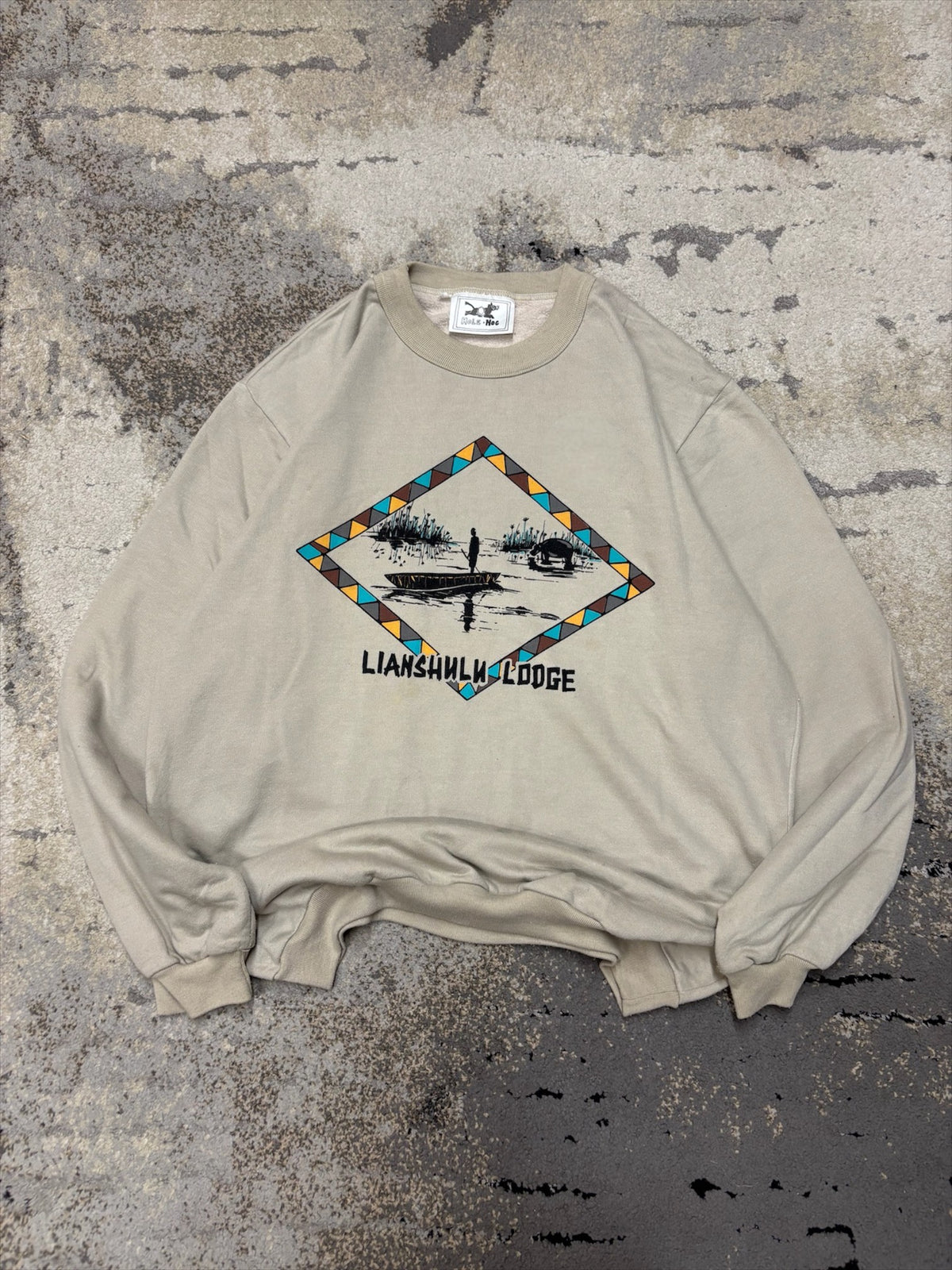 Bluza Japan style retro y2k crewneck, męskie w bardzo dobrym stanie rozmiar XL, widok z przodu