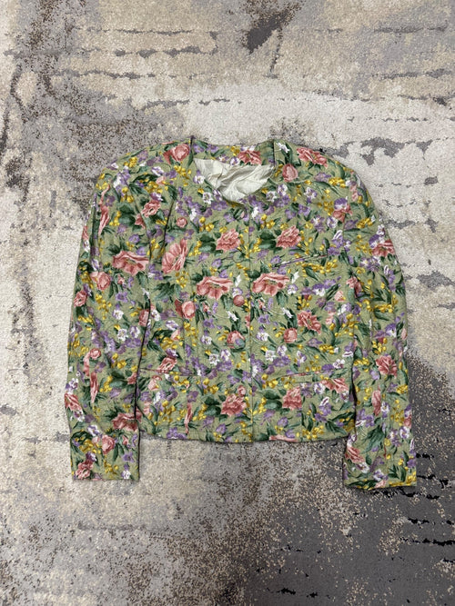 Marynarka vintage japan style, damskie w bardzo dobrym stanie rozmiar S, widok z przodu
