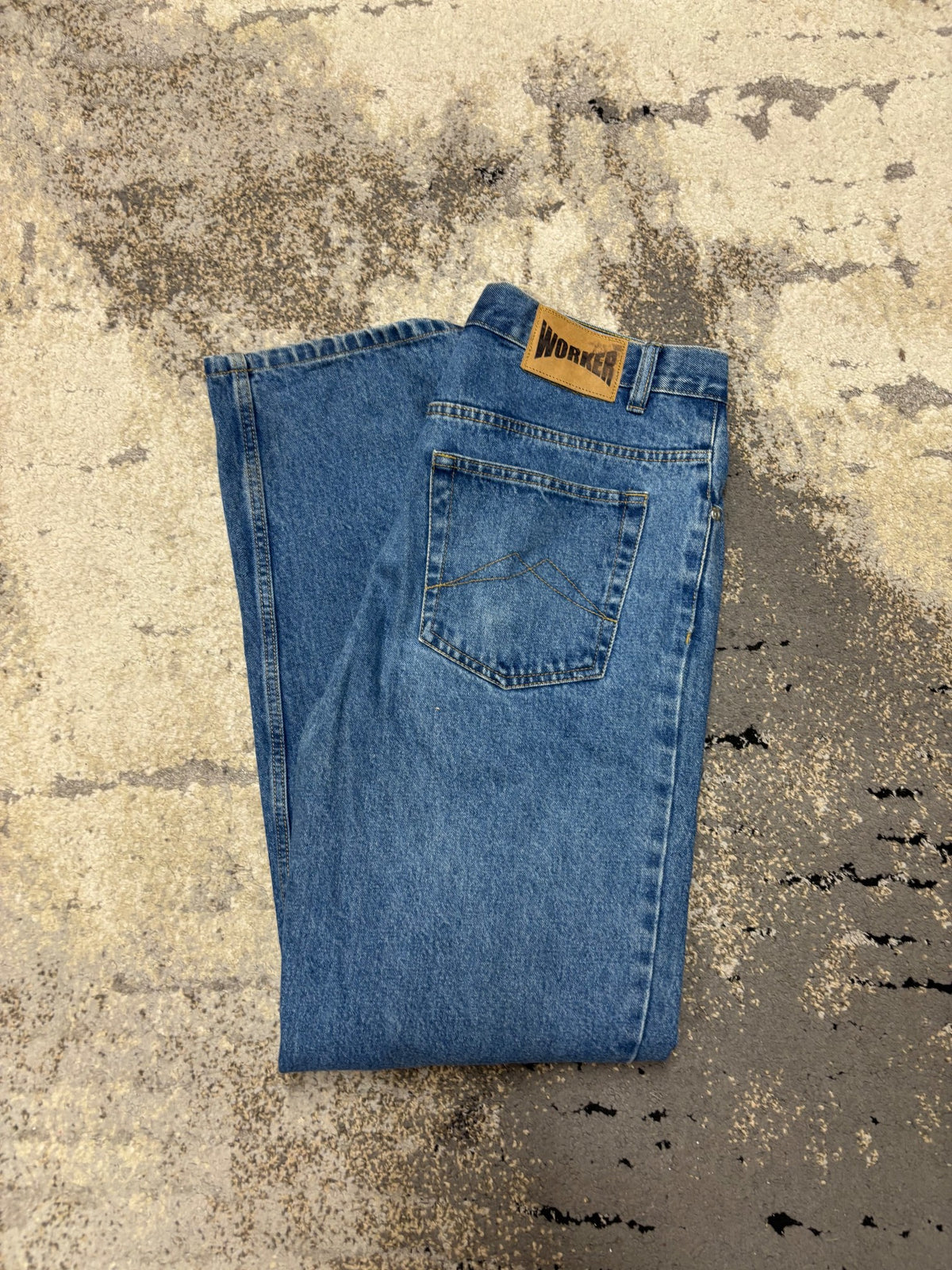 Japan Style Jeansy vintage retro y2k, męskie w bardzo dobrym stanie rozmiar L, detal