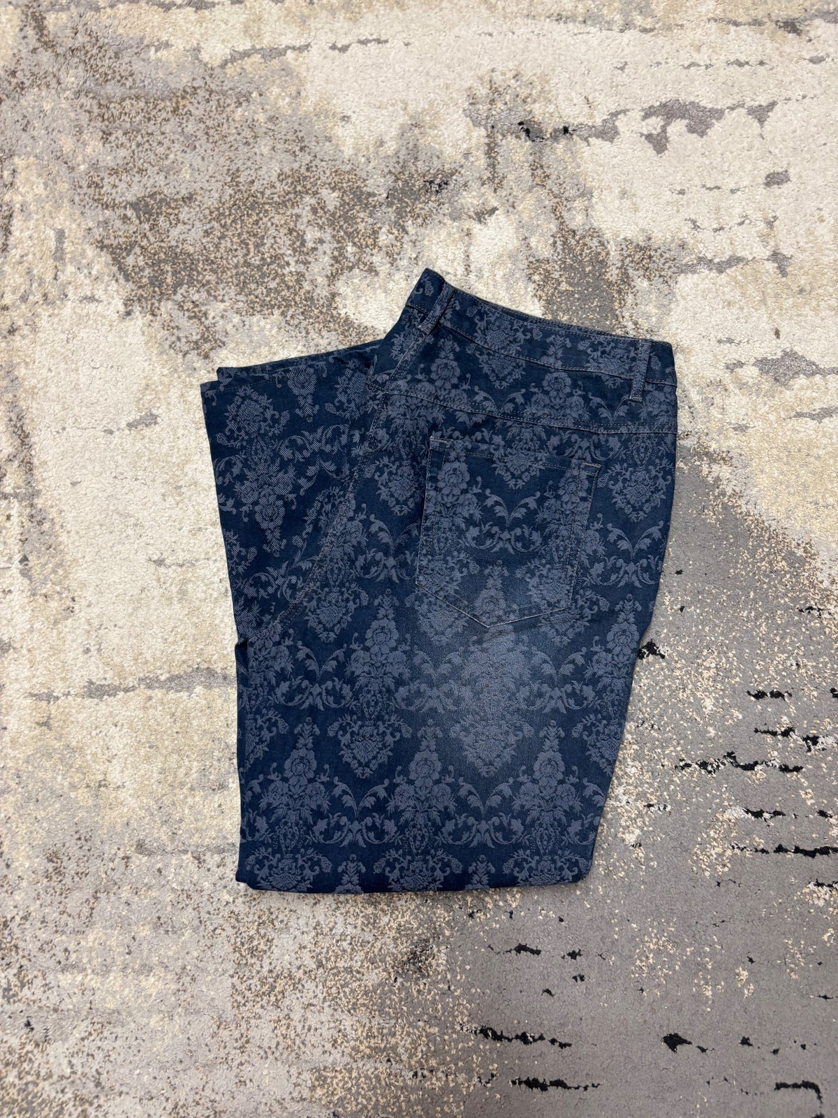 Japan Style Jeansy vintage retro y2k, damskie w dobrym stanie rozmiar 5XL, widok z przodu