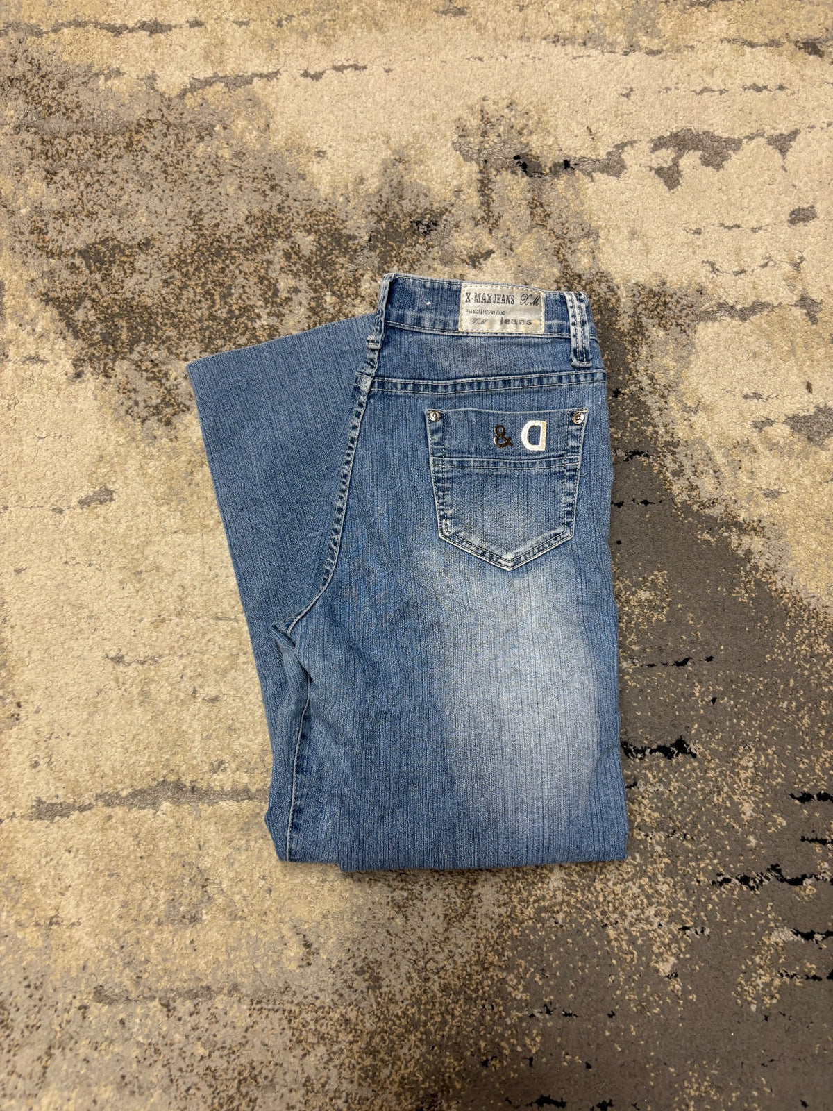Japan Style Jeansy vintage retro y2k, damskie w bardzo dobrym stanie rozmiar M, detal