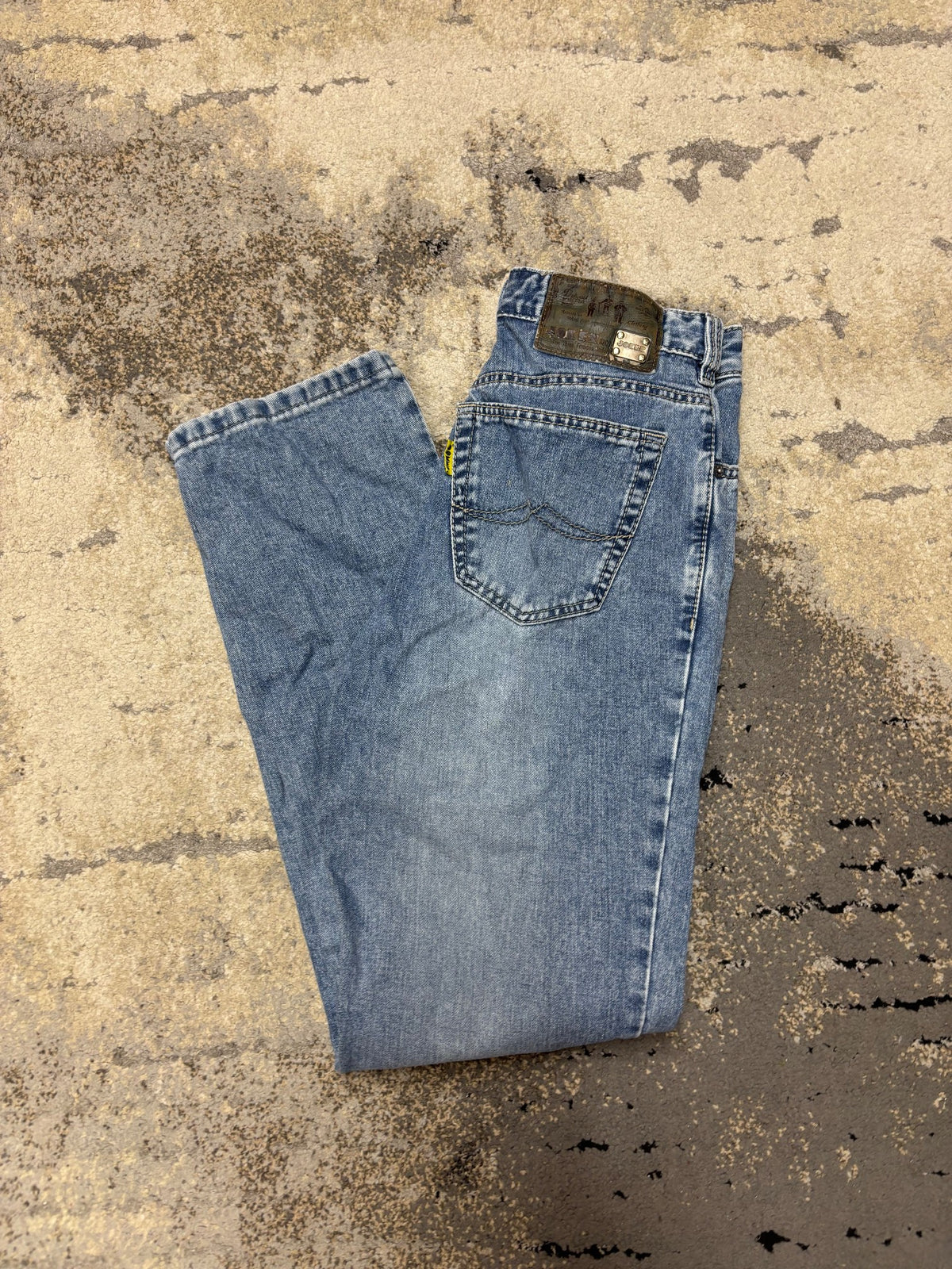 Japan Style Jeansy vintage retro y2k, damskie w bardzo dobrym stanie rozmiar M, detal