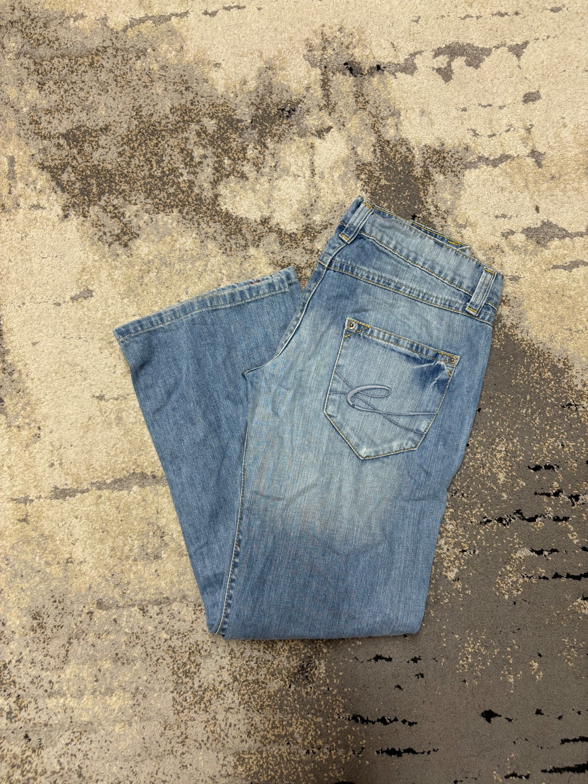Japan Style Jeansy vintage retro y2k, męskie w bardzo dobrym stanie rozmiar L, detal