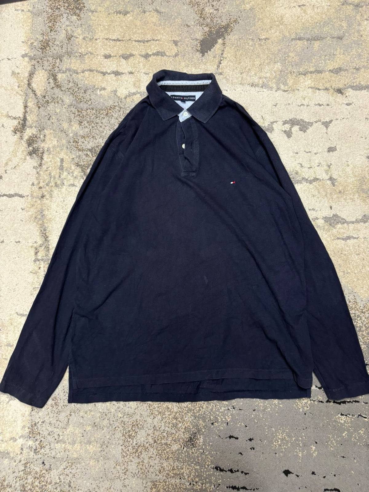 Bluzka Polo Tommy Hilfiger, męskie w bardzo dobrym stanie rozmiar L, detal