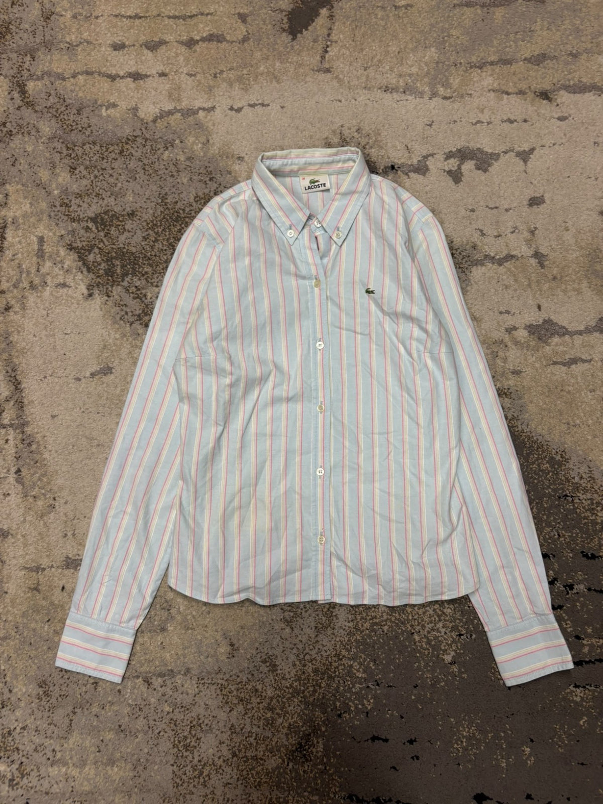 Koszula Vintage Lacoste, damskie w bardzo dobrym stanie rozmiar M, widok z przodu