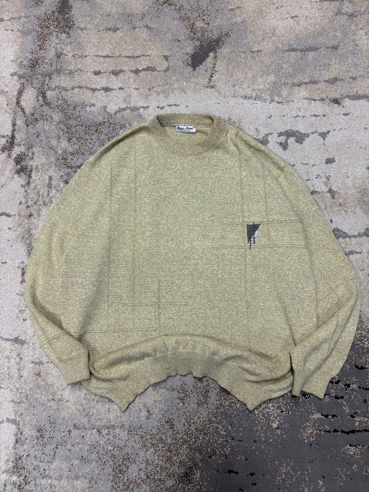 Japan Style Sweterek vintage retro y2k, męskie w bardzo dobrym stanie rozmiar XL, detal