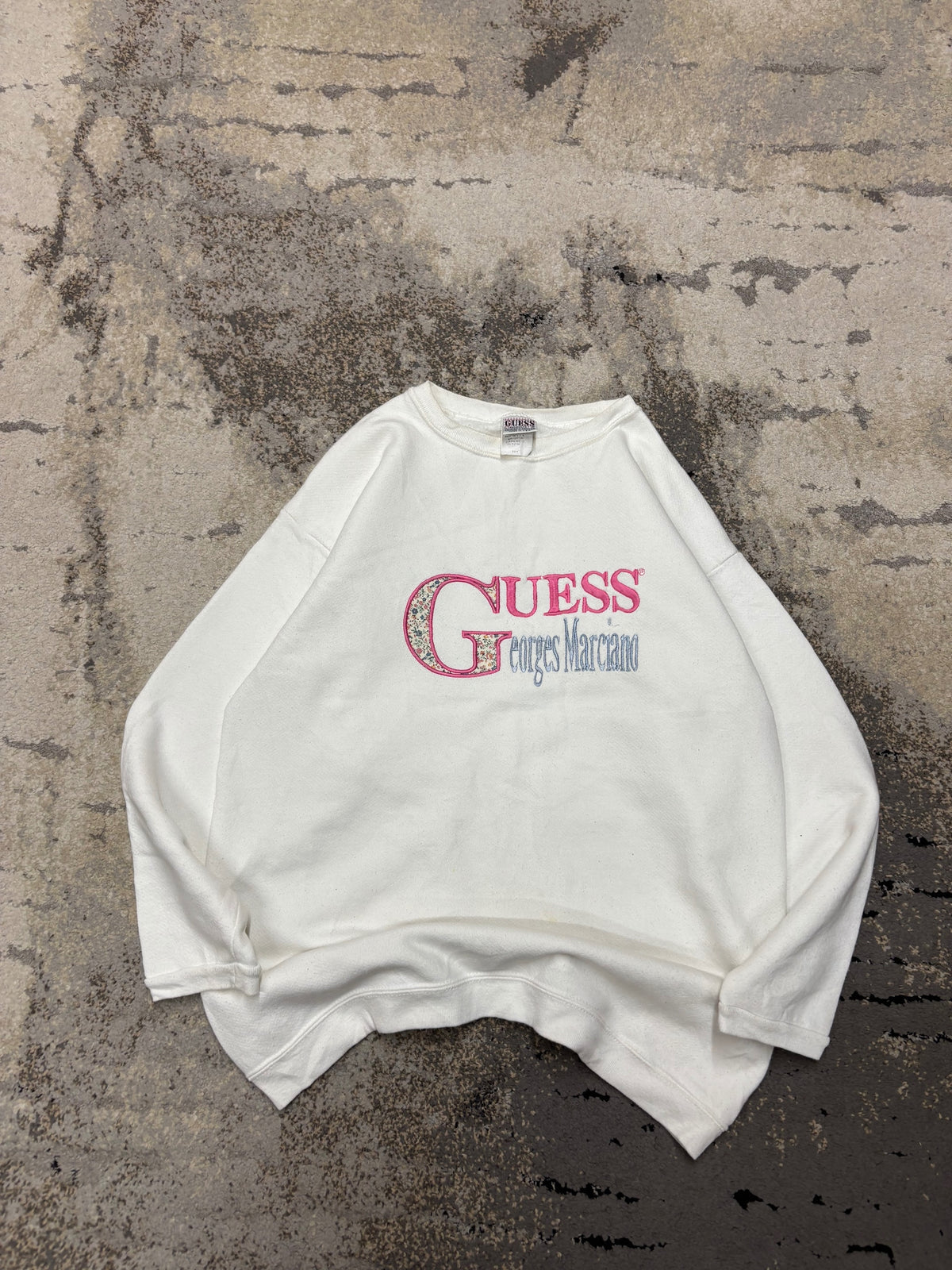 Bluza Guess crewneck, damskie w bardzo dobrym stanie rozmiar M, widok z przodu