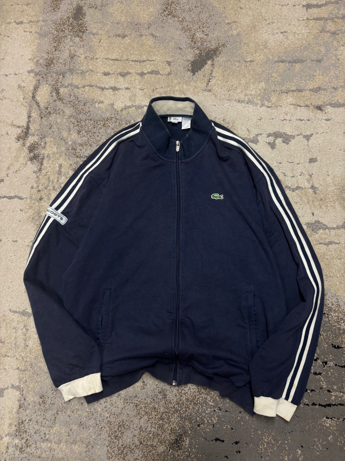 Bluza lacoste zipp, męskie w bardzo dobrym stanie rozmiar L, widok z przodu