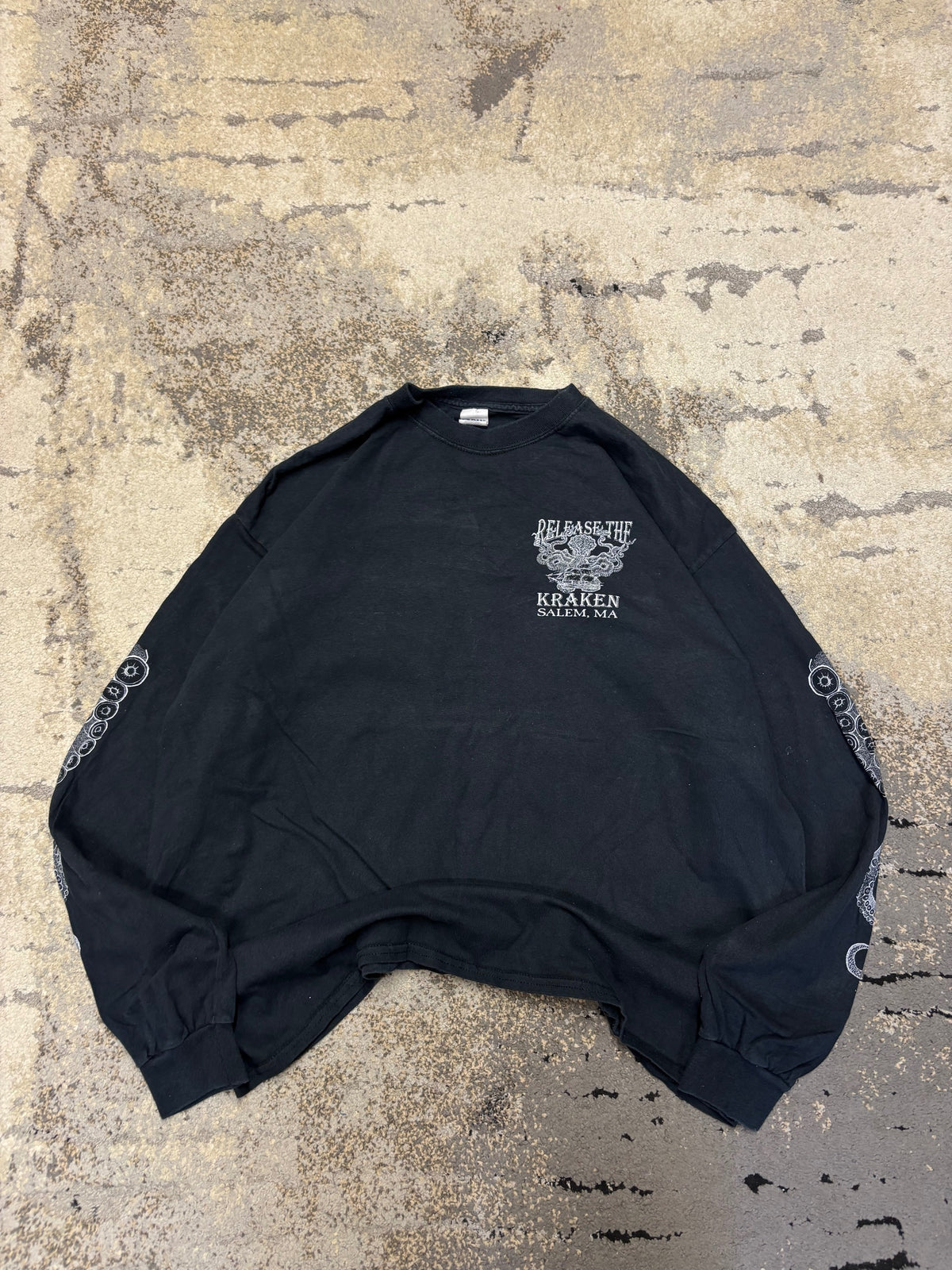Bluza Japan style retro y2k crewneck, męskie w bardzo dobrym stanie rozmiar XL, widok z przodu