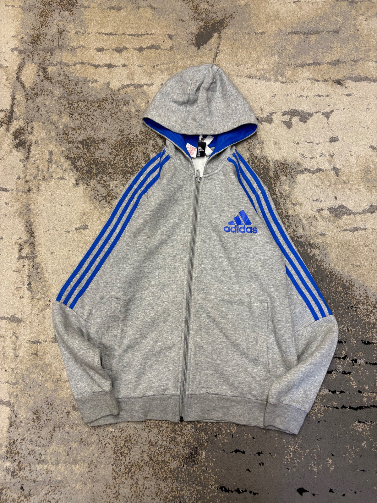 Bluza Adidas zipp, dziecięce w bardzo dobrym stanie rozmiar 164 cm / 14 lat, widok z przodu