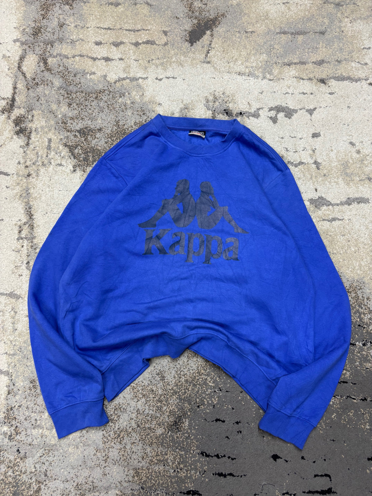 Bluza kappa crewneck, męskie w bardzo dobrym stanie rozmiar XXL, widok z przodu