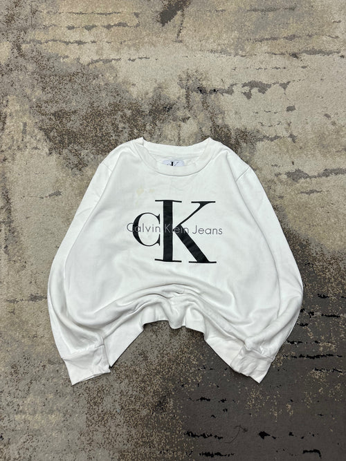 Bluza Calvin Klein crewneck, damskie w bardzo dobrym stanie rozmiar L, widok z przodu