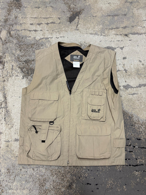 Kamizelka Jack Wolfskin Vintage, męskie w bardzo dobrym stanie rozmiar XL, widok z przodu