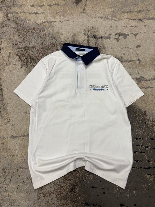 Japan Style Koszulka Polo vintage retro y2k, męskie w bardzo dobrym stanie rozmiar M, widok z przodu