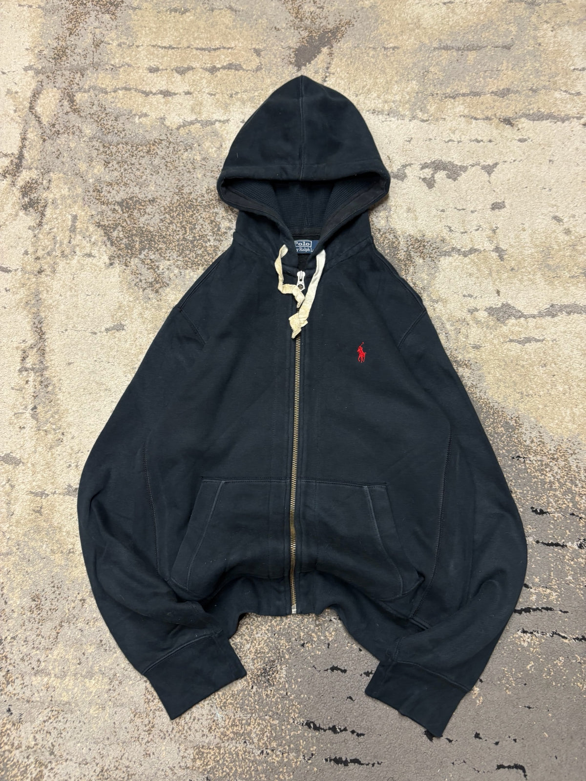 RALPH Ralph Lauren Bluza Ralph Lauren haft Logo zipp, męskie w bardzo dobrym stanie rozmiar M, widok z przodu