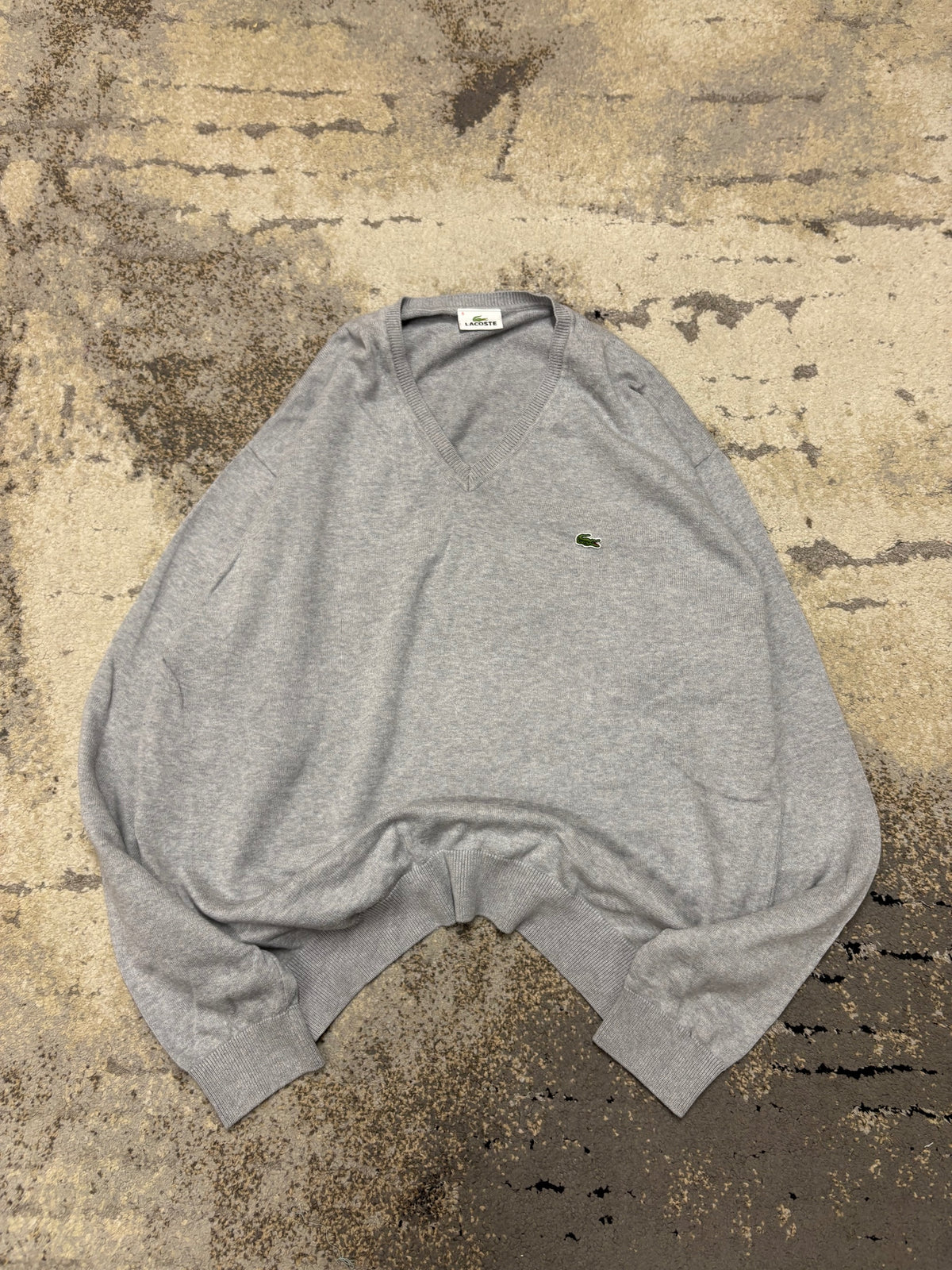 Sweterek Lacoste vintage, męskie w bardzo dobrym stanie rozmiar L, detal