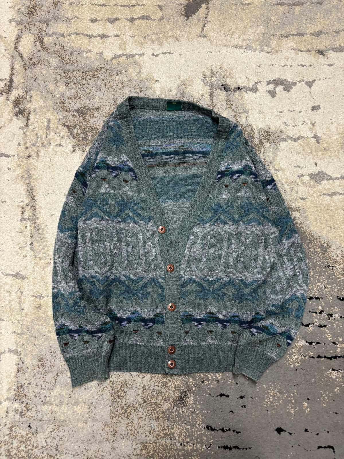 Japan Style Sweterek vintage retro y2k, męskie w bardzo dobrym stanie rozmiar L, widok z przodu