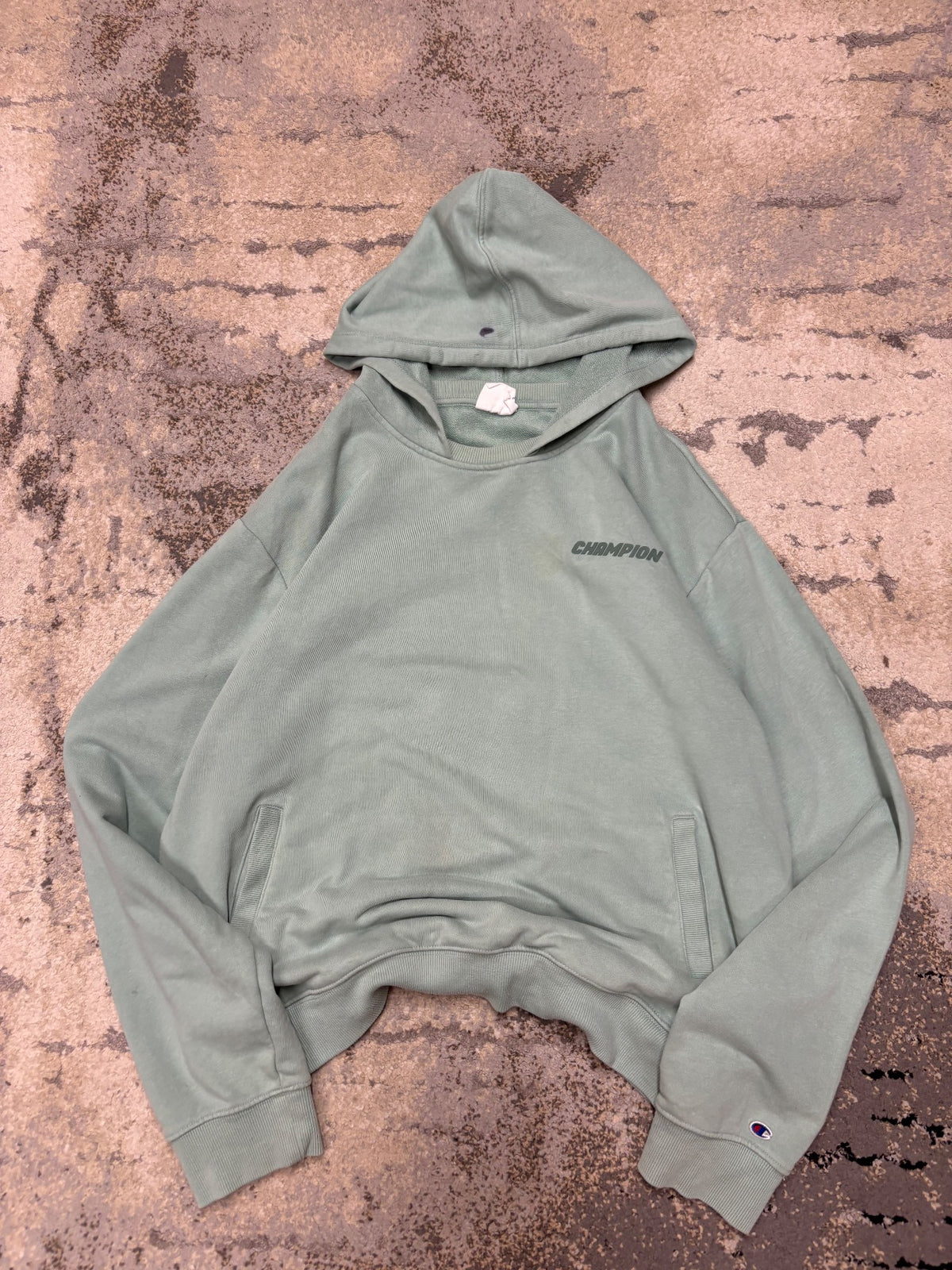 Bluza Champion hoodie, damskie w dobrym stanie rozmiar XL, widok z przodu