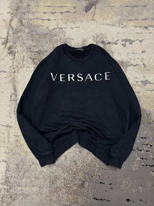 Bluza Versace crevneck, męskie w bardzo dobrym stanie rozmiar M, widok z przodu
