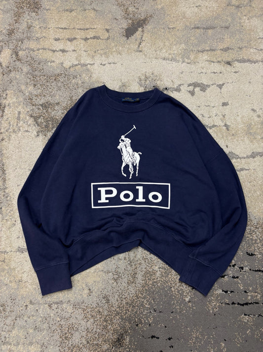 RALPH Ralph Lauren Bluza Ralph Lauren crevneck, damskie w bardzo dobrym stanie rozmiar M, widok z przodu
