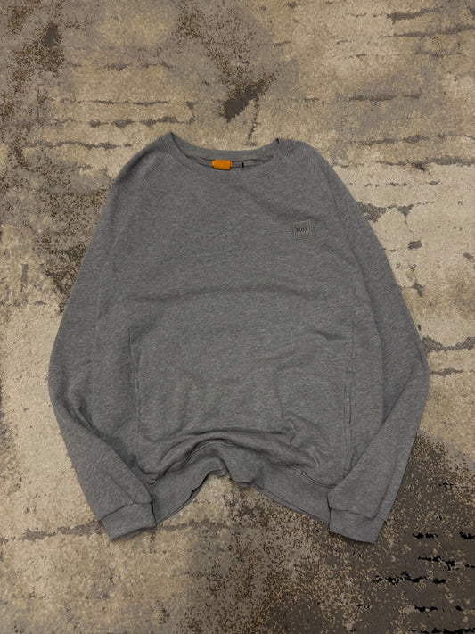 Bluza Hugo Boss crevneck, damskie w dobrym stanie rozmiar L, widok z przodu