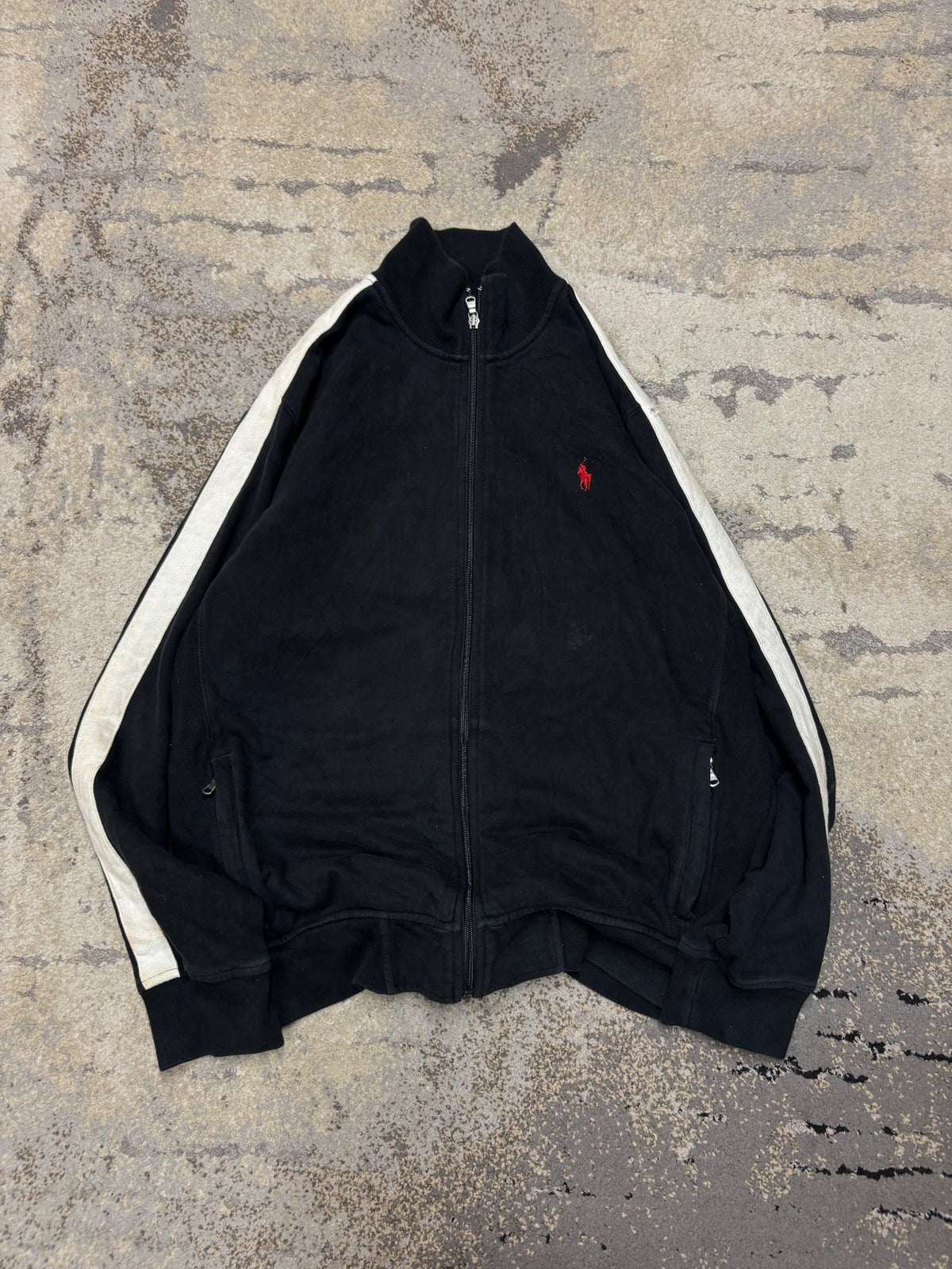 Ralph Lauren Sport Bluza Ralph Lauren haft Logo zipp, męskie w bardzo dobrym stanie rozmiar L, widok z przodu