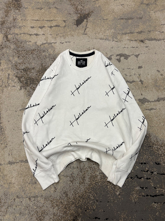 Bluza Hollister crevneck, męskie w bardzo dobrym stanie rozmiar S, widok z przodu