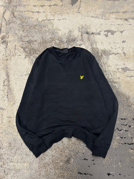 Bluza Lyle & Scott crevneck, męskie w bardzo dobrym stanie rozmiar S, widok z przodu