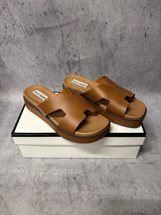 Steve Madden Klapki na koturnie Steve madden, klapki damskie nowe rozmiar 38, para butów