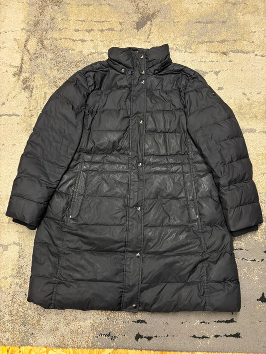 Kurtka zimowa puchowa Tommy Hilfiger, damskie w bardzo dobrym stanie rozmiar XL, widok z przodu