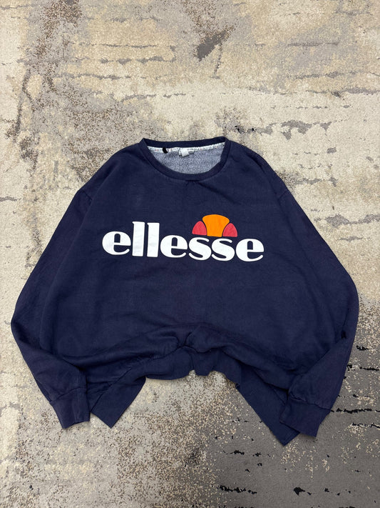 Bluza Ellesse crevneck, męskie w bardzo dobrym stanie rozmiar XXL, widok z przodu