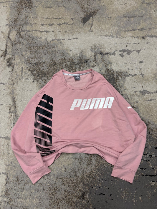 Bluza Puma crevneck, damskie w dobrym stanie rozmiar L, widok z przodu