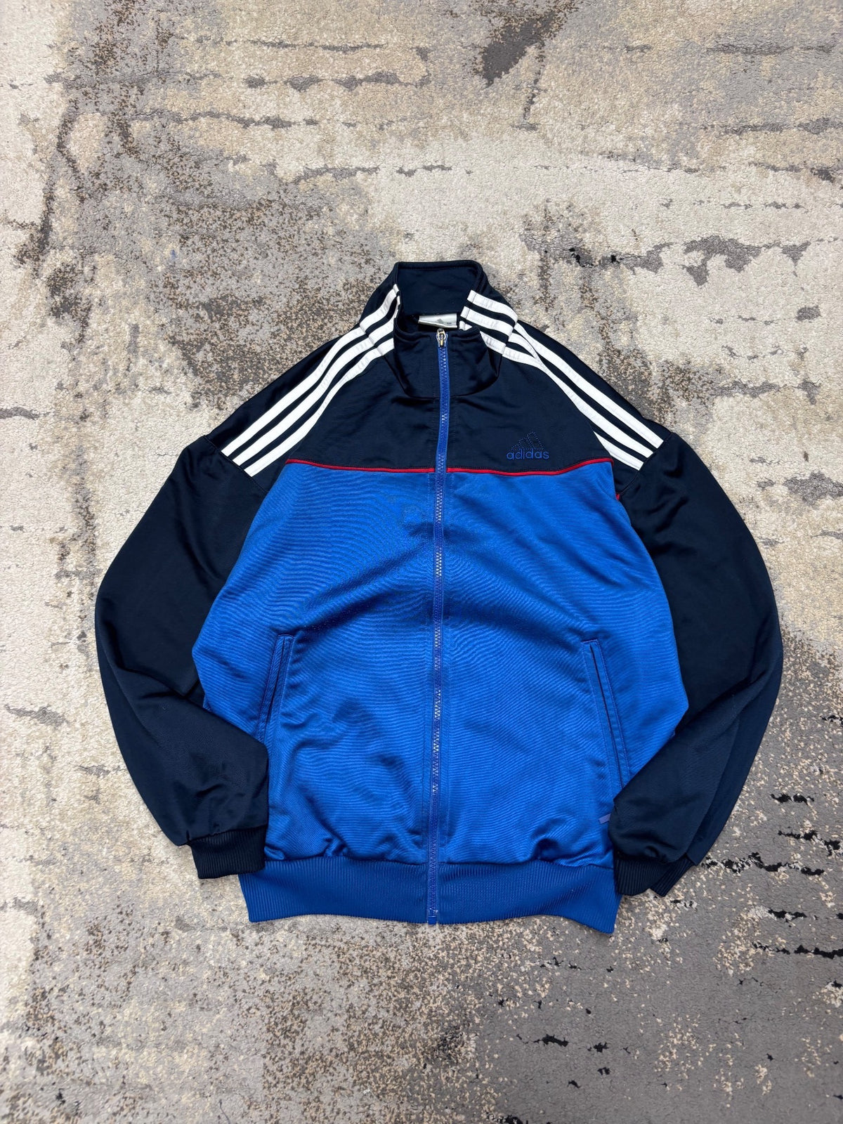 Bluza Adidas Vintage retro y2k zipp, dziecięce w bardzo dobrym stanie rozmiar 164 cm / 14 lat, widok z przodu