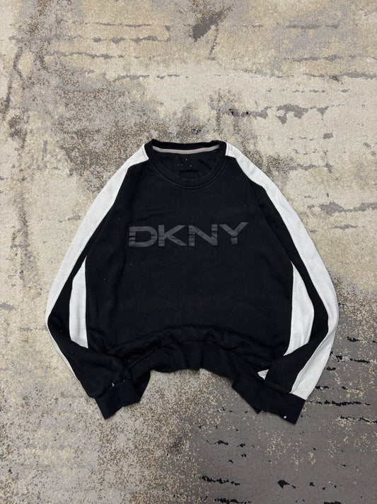 Bluza DKNY crevneck, damskie w bardzo dobrym stanie rozmiar S, widok z przodu